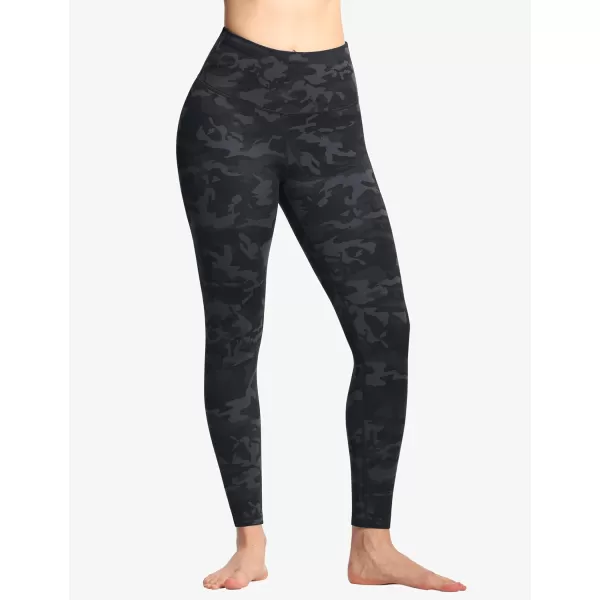 THE GYM PEOPLE Womens High Waist Workout Legging Soft Tummy Control Squat Proof Yoga Running PantsBlackgrey Camo