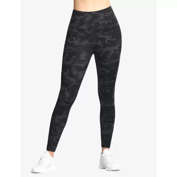 THE GYM PEOPLE Womens High Waist Workout Legging Soft Tummy Control Squat Proof Yoga Running PantsBlackgrey Camo
