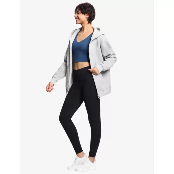 THE GYM PEOPLE Womens High Waist Workout Legging Soft Tummy Control Squat Proof Yoga Running PantsFleece Lined Black