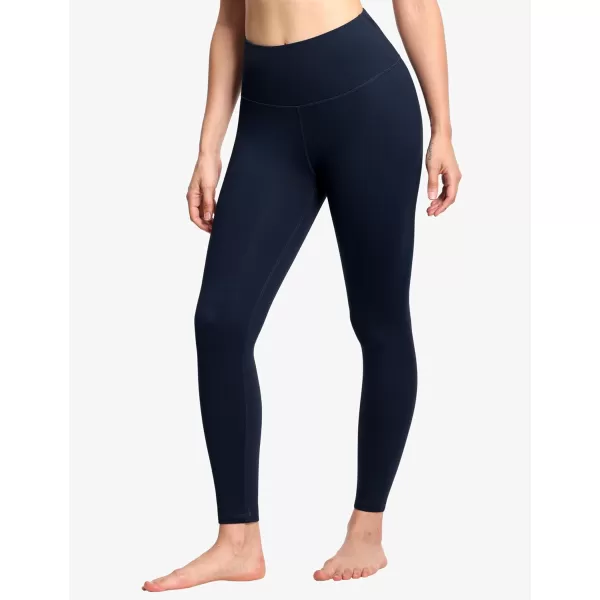 THE GYM PEOPLE Womens High Waist Workout Legging Soft Tummy Control Squat Proof Yoga Running PantsNavy Blue