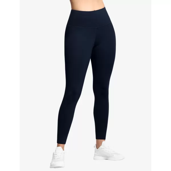 THE GYM PEOPLE Womens High Waist Workout Legging Soft Tummy Control Squat Proof Yoga Running PantsNavy Blue