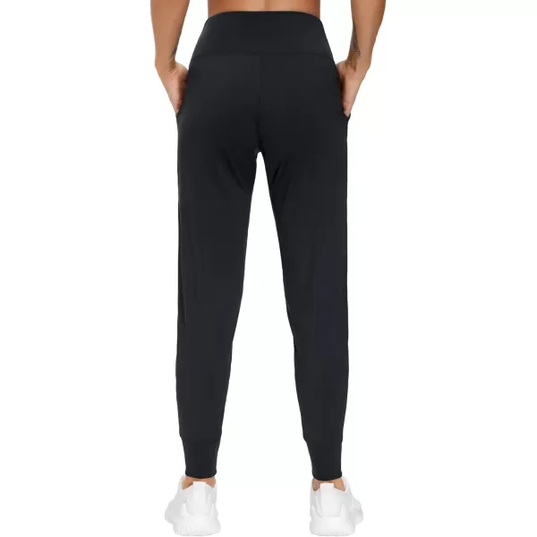 THE GYM PEOPLE Womens Joggers Pants Lightweight Athletic Leggings Tapered Lounge Pants for Workout Yoga RunningBlack