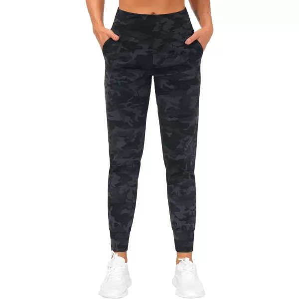 THE GYM PEOPLE Womens Joggers Pants Lightweight Athletic Leggings Tapered Lounge Pants for Workout Yoga RunningBlackGrey