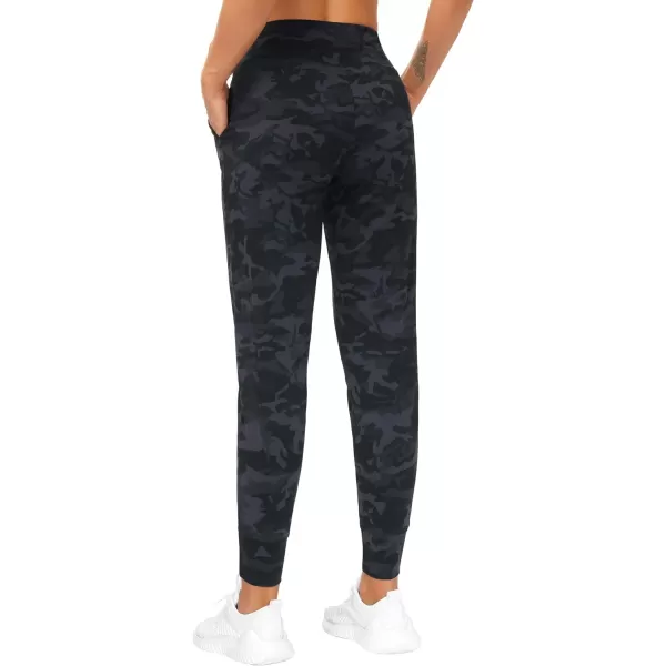 THE GYM PEOPLE Womens Joggers Pants Lightweight Athletic Leggings Tapered Lounge Pants for Workout Yoga RunningBlackgrey Camo