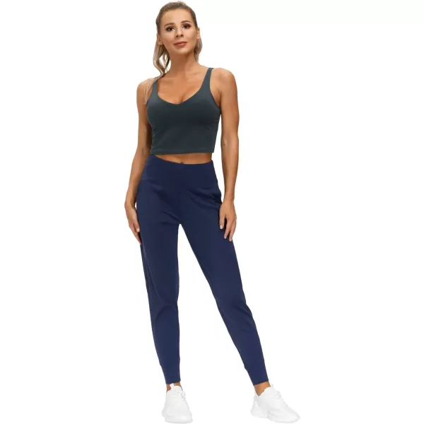 THE GYM PEOPLE Womens Joggers Pants Lightweight Athletic Leggings Tapered Lounge Pants for Workout Yoga RunningBlue