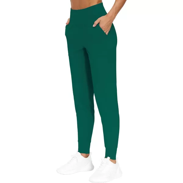 THE GYM PEOPLE Womens Joggers Pants Lightweight Athletic Leggings Tapered Lounge Pants for Workout Yoga RunningDark Green
