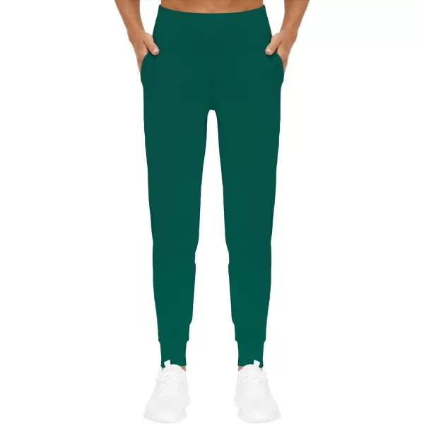 THE GYM PEOPLE Womens Joggers Pants Lightweight Athletic Leggings Tapered Lounge Pants for Workout Yoga RunningDark Green