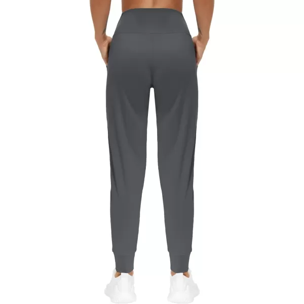 THE GYM PEOPLE Womens Joggers Pants Lightweight Athletic Leggings Tapered Lounge Pants for Workout Yoga RunningDark Grey