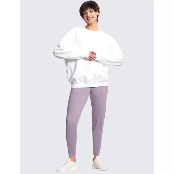 THE GYM PEOPLE Womens Joggers Pants Lightweight Athletic Leggings Tapered Lounge Pants for Workout Yoga RunningGrey Purple