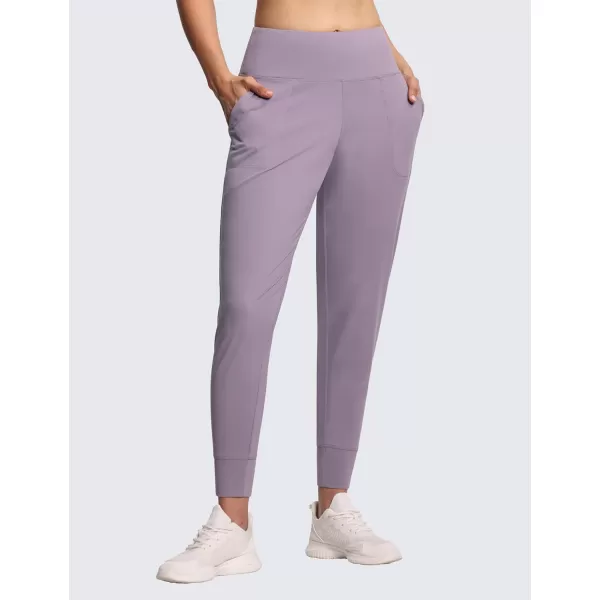 THE GYM PEOPLE Womens Joggers Pants Lightweight Athletic Leggings Tapered Lounge Pants for Workout Yoga RunningGrey Purple