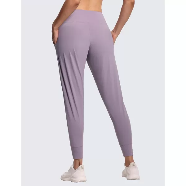 THE GYM PEOPLE Womens Joggers Pants Lightweight Athletic Leggings Tapered Lounge Pants for Workout Yoga RunningGrey Purple