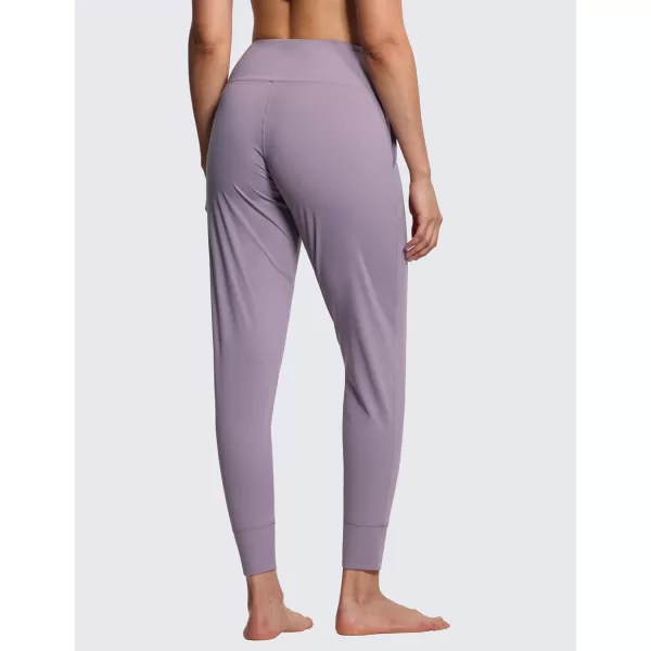 THE GYM PEOPLE Womens Joggers Pants Lightweight Athletic Leggings Tapered Lounge Pants for Workout Yoga RunningGrey Purple
