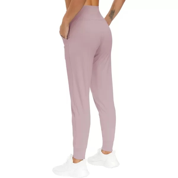 THE GYM PEOPLE Womens Joggers Pants Lightweight Athletic Leggings Tapered Lounge Pants for Workout Yoga RunningLight Purple