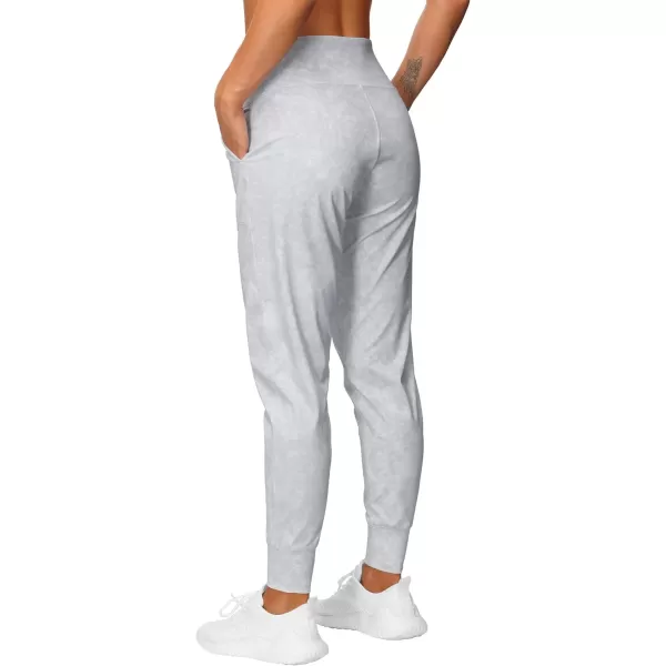 THE GYM PEOPLE Womens Joggers Pants Lightweight Athletic Leggings Tapered Lounge Pants for Workout Yoga RunningTie Dye White
