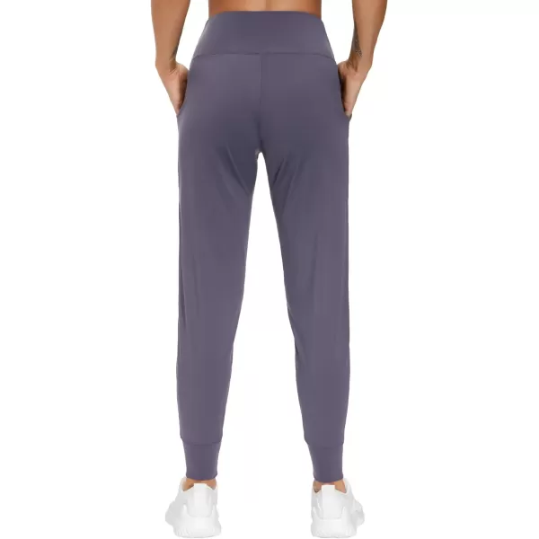 THE GYM PEOPLE Womens Joggers Pants Lightweight Athletic Leggings Tapered Lounge Pants for Workout Yoga RunningVintage Purple