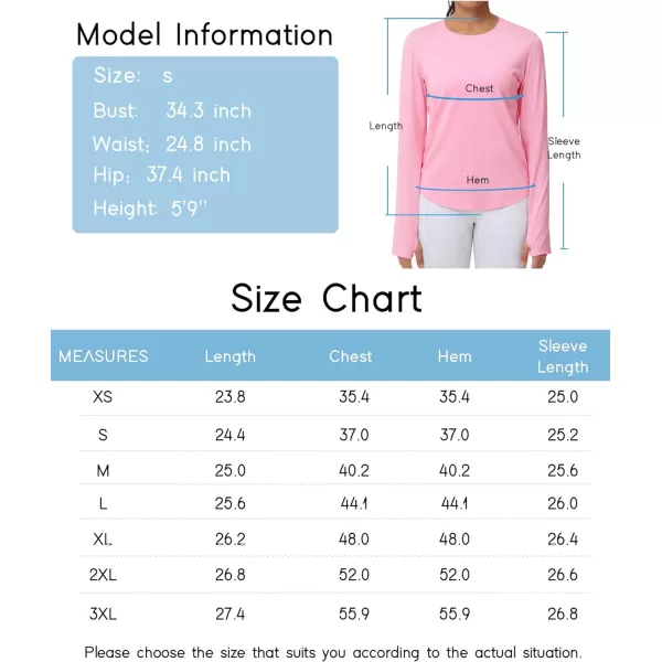 THE GYM PEOPLE Womens Long Sleeve Workout Shirts Athletic Crewneck Hiking Tops with Thumb HolePink