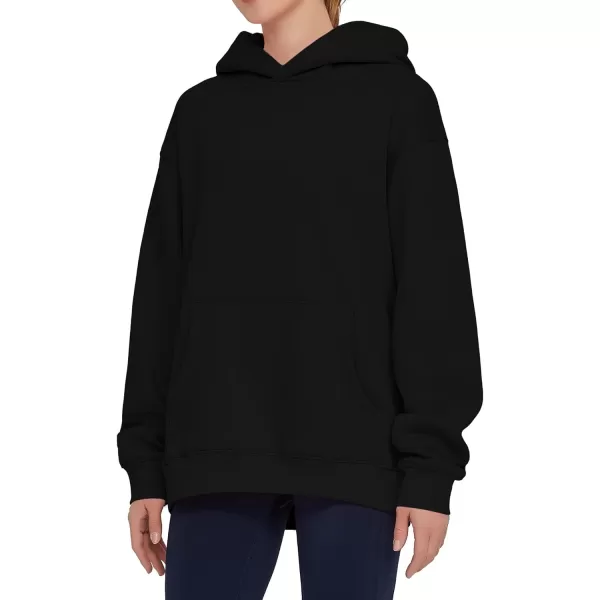 THE GYM PEOPLE Womens Oversized Hoodie Loose fit Soft Fleece Pullover Hooded Sweatshirt With PocketsBlack