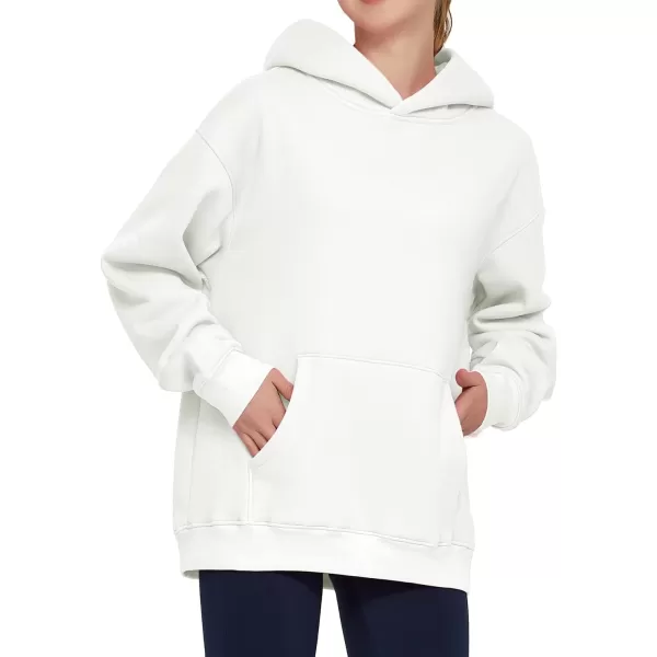 THE GYM PEOPLE Womens Oversized Hoodie Loose fit Soft Fleece Pullover Hooded Sweatshirt With PocketsWhite