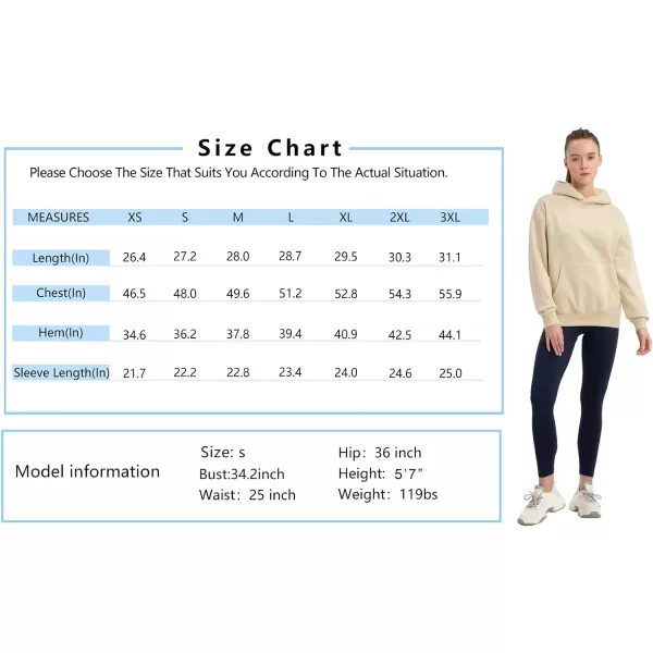 THE GYM PEOPLE Womens Oversized Hoodie Loose fit Soft Fleece Pullover Hooded Sweatshirt With PocketsWhite