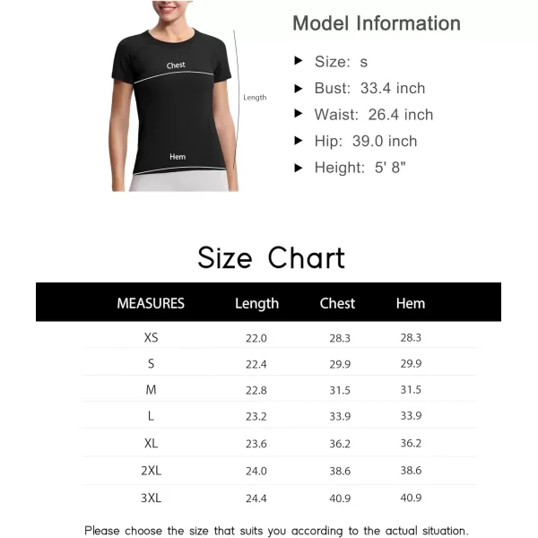 THE GYM PEOPLE Womens Seamless Workout TShirts Short Sleeve Slim Fit Shirts Breathable Running Tee TopsBlack