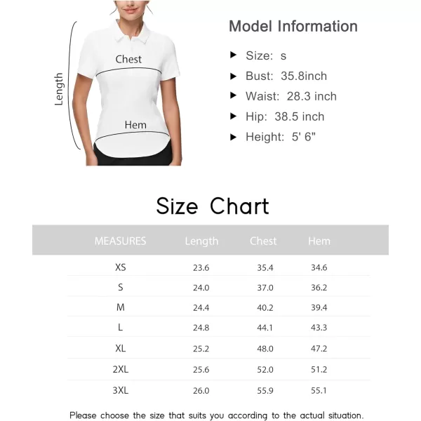 THE GYM PEOPLE Womens Short Sleeve Golf Polo Shirts Slim Fit Lightweight Running Tennis ShirtsWhite