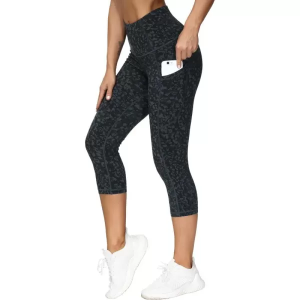 THE GYM PEOPLE Thick High Waist Yoga Pants with Pockets Tummy Control Workout Running Yoga Leggings for WomenZcapris Graffiti