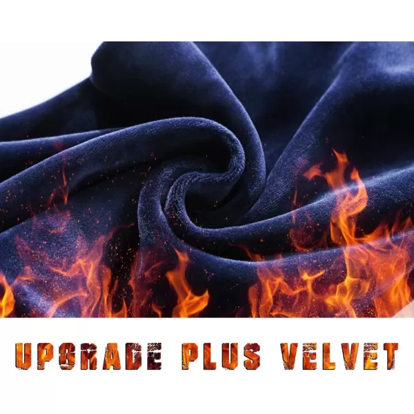 THE GYM PEOPLE Mens Fleece Joggers Pants with Deep Pockets in Loosefit StyleFleece Lined Blue