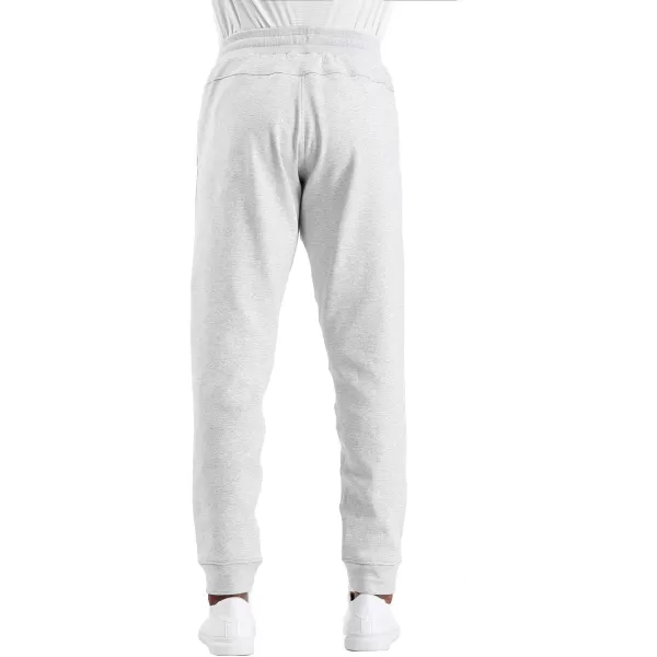 THE GYM PEOPLE Mens Fleece Joggers Pants with Deep Pockets in Loosefit StyleFleece Lined Light Grey