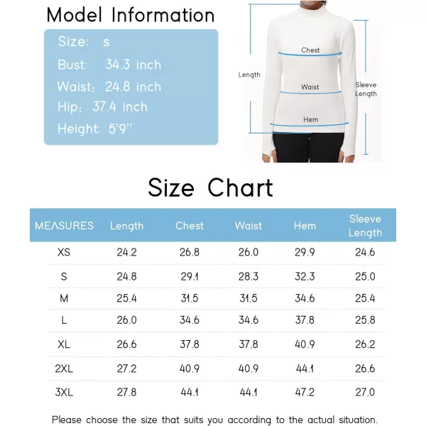THE GYM PEOPLE Womens Mock Turtleneck Long Sleeve Shirts Fleece Thermal Underwear Pullover Tops with Thumb HoleBeige