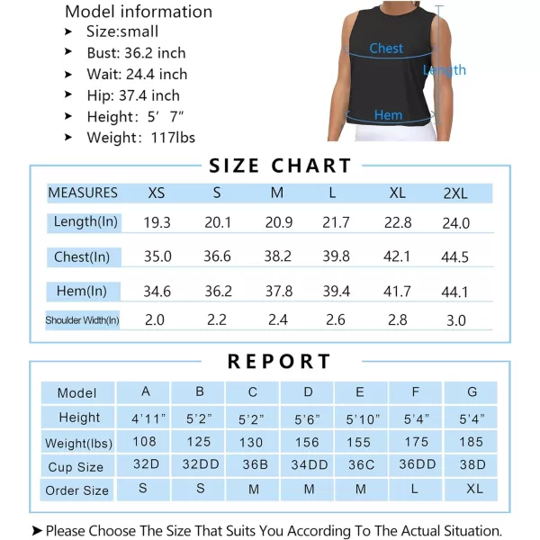 THE GYM PEOPLE Womens Workout Tops in Ice Silk Quick Dry SleevelessBlack