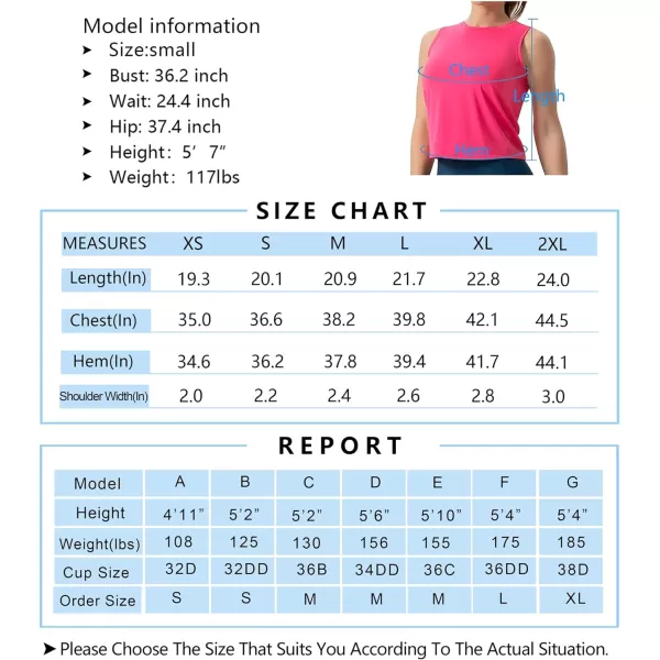 THE GYM PEOPLE Womens Workout Tops in Ice Silk Quick Dry SleevelessBright Pink