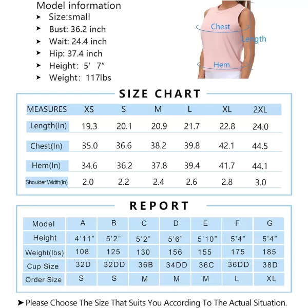 THE GYM PEOPLE Womens Workout Tops in Ice Silk Quick Dry SleevelessPink