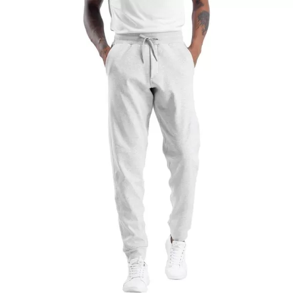 THE GYM PEOPLE Mens Fleece Joggers Pants with Deep Pockets in Loosefit StyleFleece Lined Light Grey