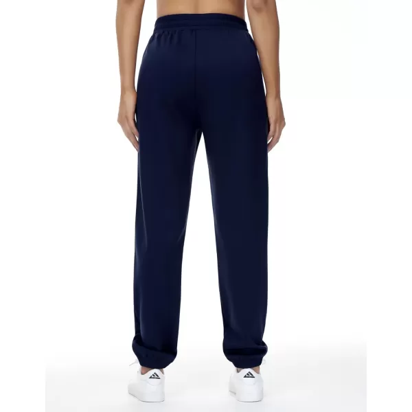 THE GYM PEOPLE Womens Baggy Cinch Bottom Sweatpants Lightweight Workout Joggers Pants with PocketsDark Blue
