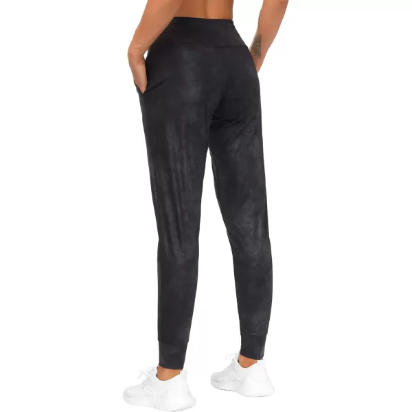THE GYM PEOPLE Womens Joggers Pants Lightweight Athletic Leggings Tapered Lounge Pants for Workout Yoga RunningFaux Leather Coated