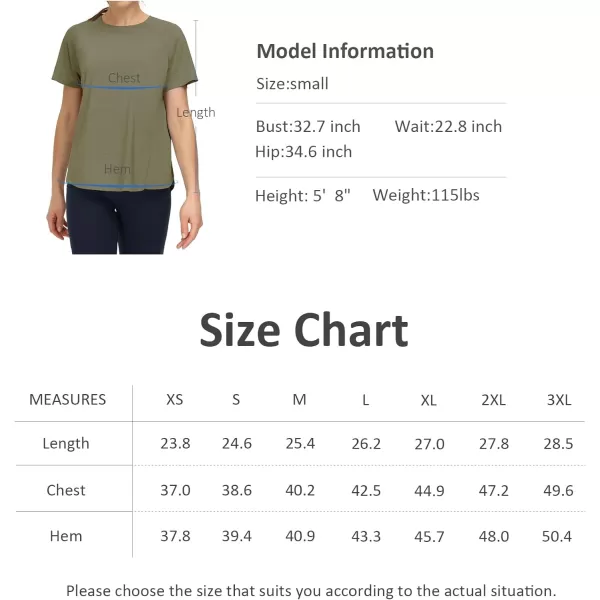 THE GYM PEOPLE Womens Short Sleeve Workout Shirts Breathable Yoga TShirts with Side Slits Athletic Tee TopsGrey Green