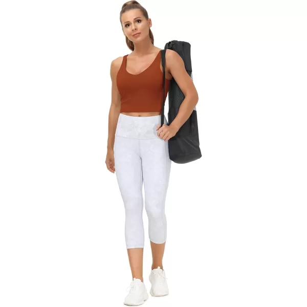 THE GYM PEOPLE Womens Sports Bra Longline Wirefree Padded with Medium SupportBrick Red