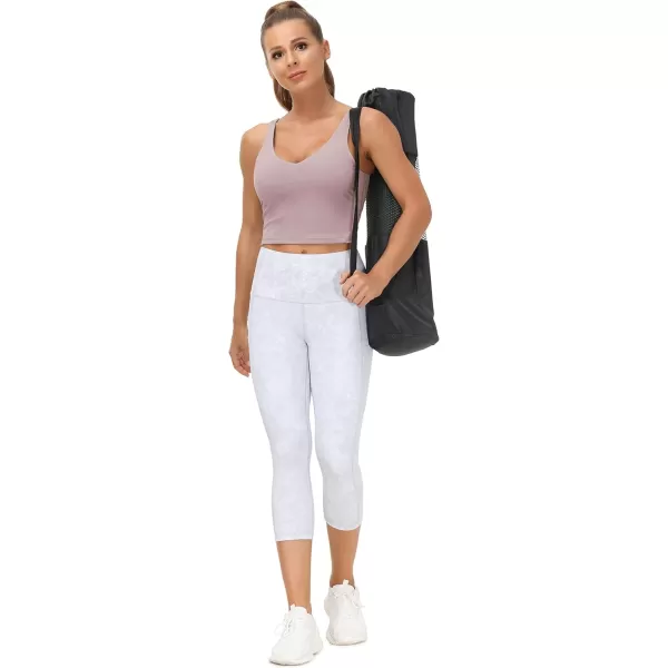 THE GYM PEOPLE Womens Sports Bra Longline Wirefree Padded with Medium SupportLight Purple