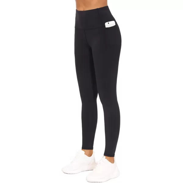THE GYM PEOPLE Womens Yoga Pants High Waist with Pocket Tummy ControlBlack