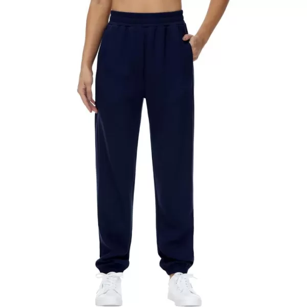 THE GYM PEOPLE Womens Baggy Cinch Bottom Sweatpants Lightweight Workout Joggers Pants with PocketsDark Blue