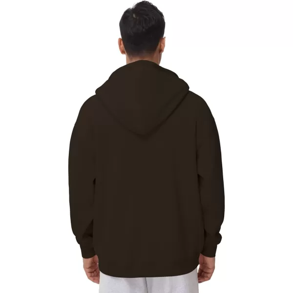 THE GYM PEOPLE Mens Full Zip Fleece Hoodie Jacket Loose Fit Soft Sweatshirts with Pockets DrawstringDark Grey