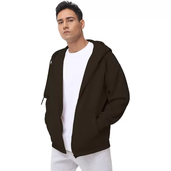 THE GYM PEOPLE Mens Full Zip Fleece Hoodie Jacket Loose Fit Soft Sweatshirts with Pockets DrawstringDark Grey