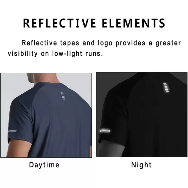 Mens Cooling Ice Silk Running Shirts Quick Dry Short Sleeve Athletic Gym TShirts UPF 50 Outdoor Workout TshirtsCharcoal Grey