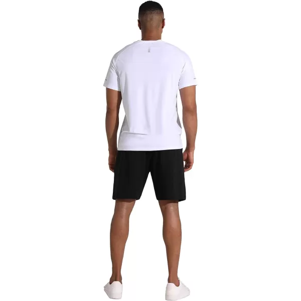 Mens Lounge Shorts with Deep Pockets Loosefit Jersey Shorts for RunningWorkoutTraining Basketball605 Black