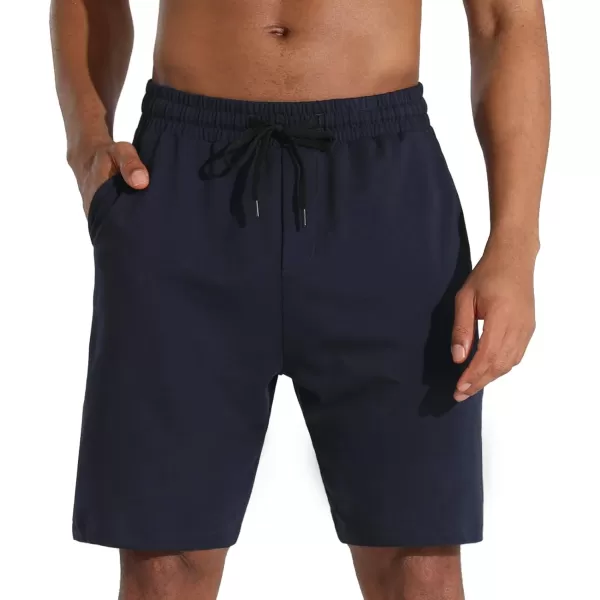 Mens Lounge Shorts with Deep Pockets Loosefit Jersey Shorts for RunningWorkoutTraining Basketball605 Blue