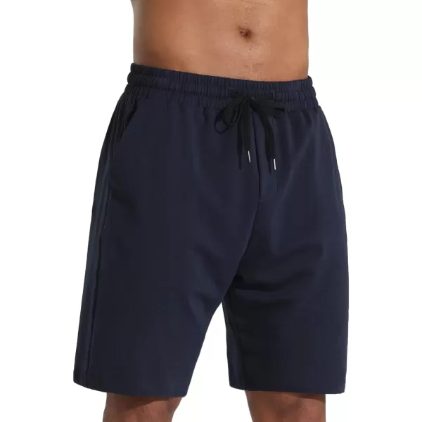 Mens Lounge Shorts with Deep Pockets Loosefit Jersey Shorts for RunningWorkoutTraining Basketball605 Blue