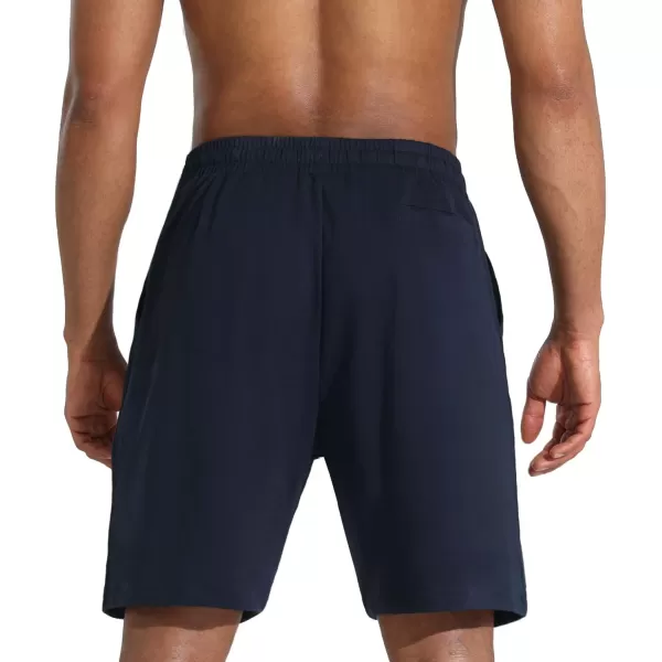 Mens Lounge Shorts with Deep Pockets Loosefit Jersey Shorts for RunningWorkoutTraining Basketball605 Blue