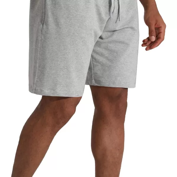 Mens Lounge Shorts with Deep Pockets Loosefit Jersey Shorts for RunningWorkoutTraining Basketball605 Grey