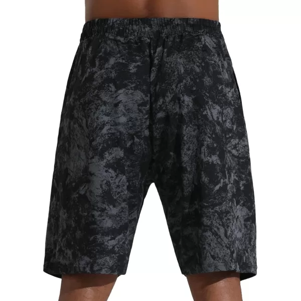 Mens Lounge Shorts with Deep Pockets Loosefit Jersey Shorts for RunningWorkoutTraining BasketballGraymarble