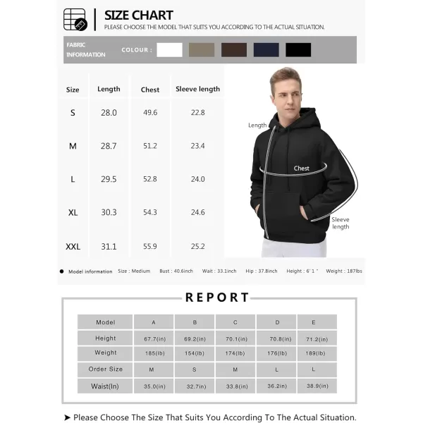 THE GYM PEOPLE Mens Fleece Pullover Hoodie Loose Fit Ultra Soft Hooded Sweatshirt With PocketsBrown